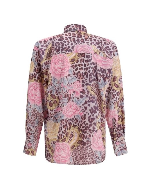 Gcds Pink Shirt Animalier