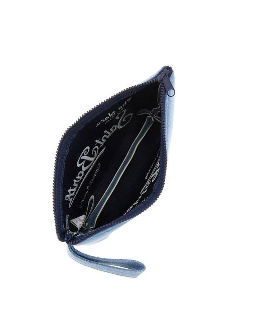 Mc2 Saint Barth Blue Aline Denim Pouch for men