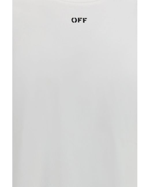 Off-White c/o Virgil Abloh White Chain Araldic Arrow T-Shirt for men
