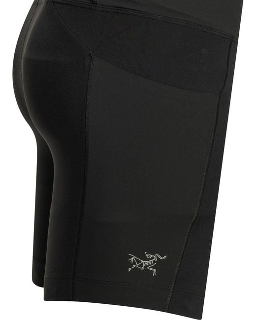 Arc'teryx Black Essent High Rise Utility Shorts