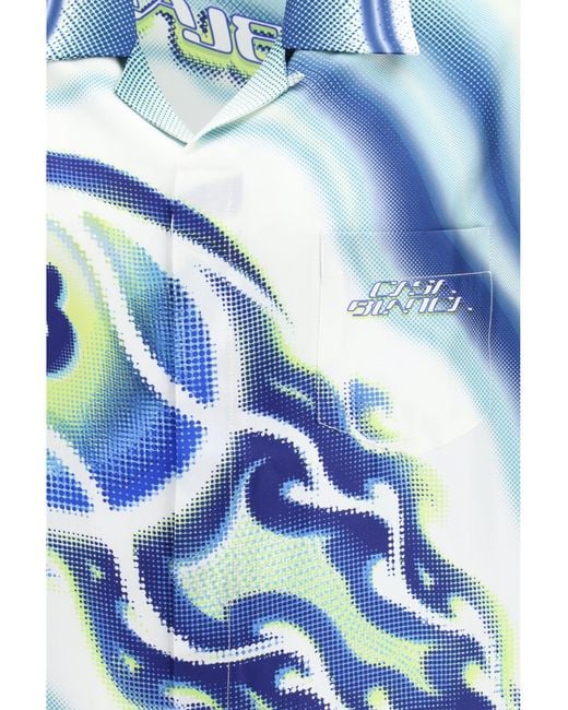 Casablanca Blue Art Of The Serve Shirt for men
