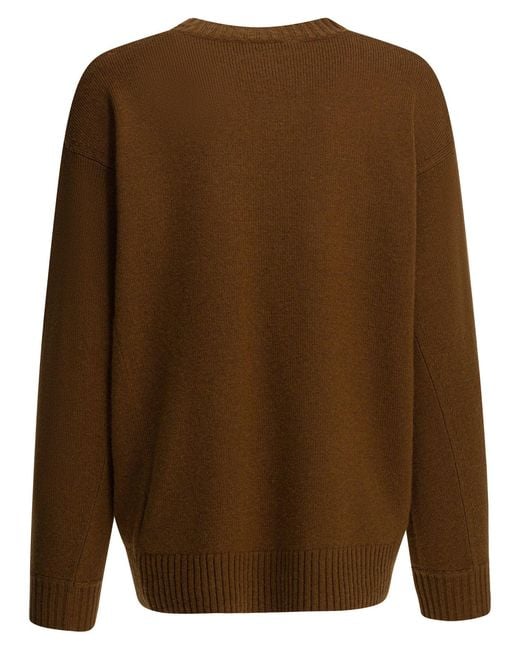 Max Mara Brown Wool Cashmere Knitwear
