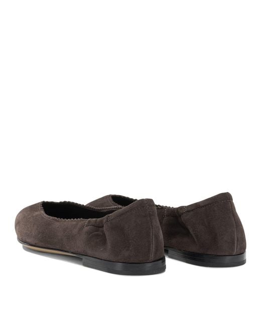 Pomme D'or Brown Ballerinas Coffee