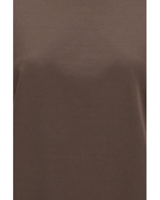 Brunello Cucinelli Brown Cotton T-Shirt
