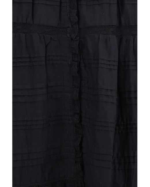 Isabel Marant Black Marant Etoile Paule Long Ruffled Dress
