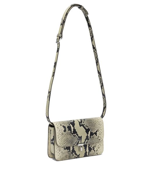 Totême  Gray "T-Lock" Small Shoulder Bag