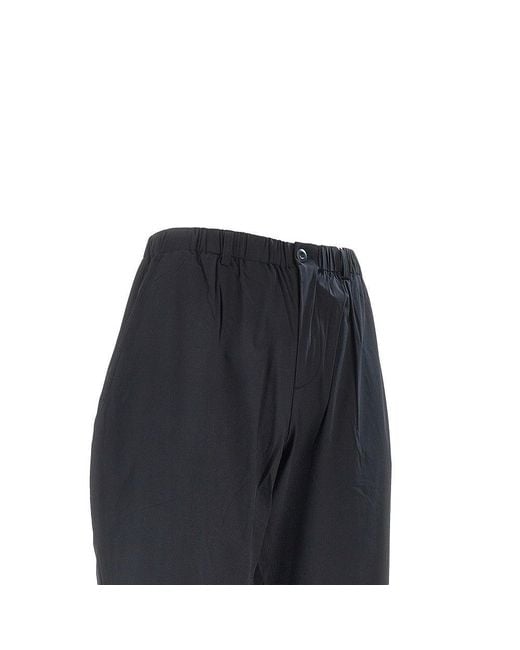 Forét Black 'Clay Track' Stretch Nylon Pants for men