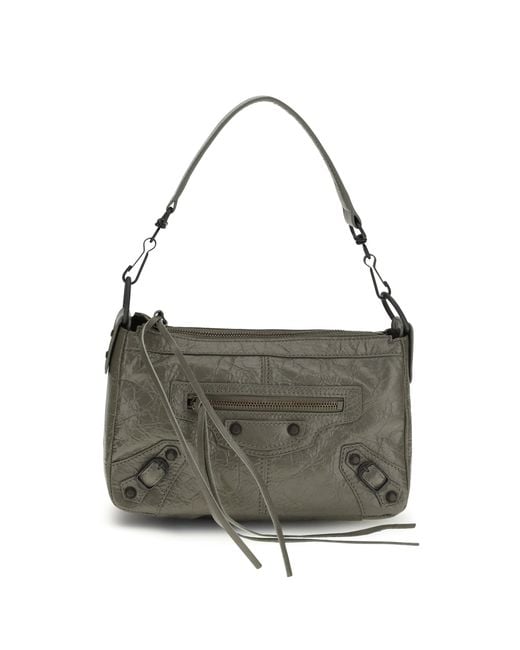 Women's Grey Le City Moto Mini Handbag