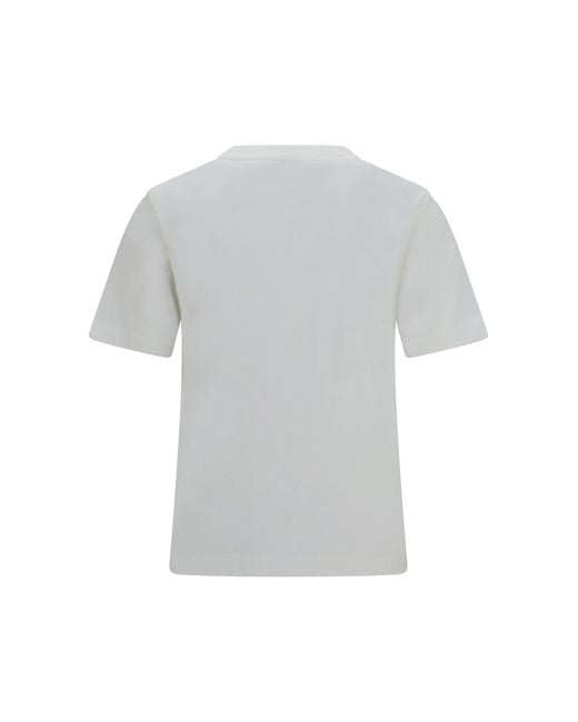 Burberry Gray Knight Stamp Check Cotton T-Shirt
