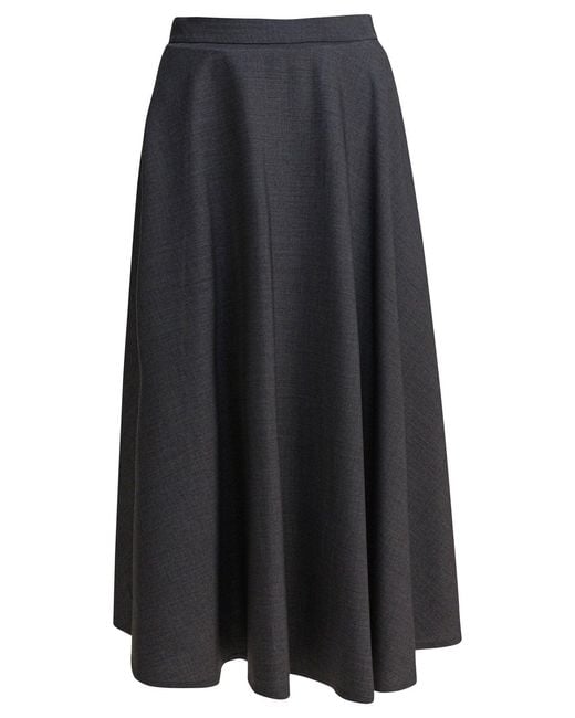 Semler Black Flared Skirt Skirts