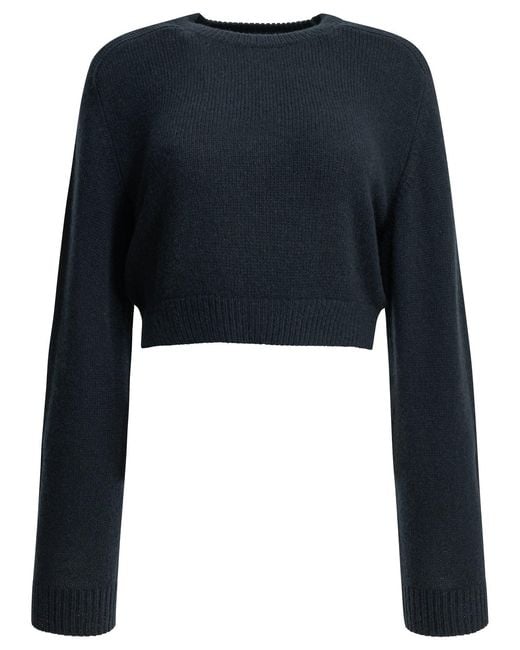 Khaite Blue Masie Crew-Neck Sweater