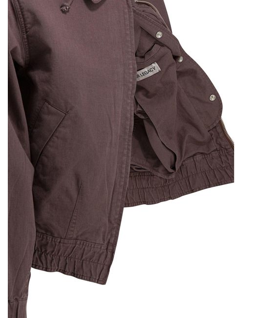 Our Legacy Brown Command Jackets And Coats Purple for men