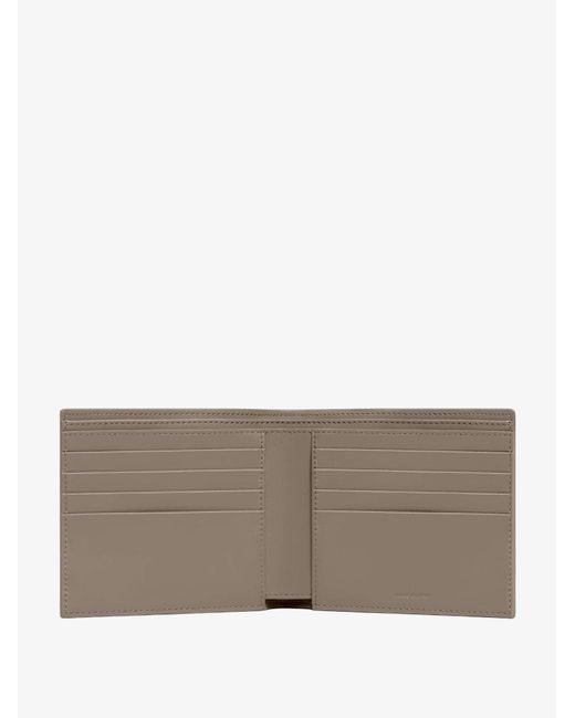 Céline Brown Hammered Leather Bi-Fold Wallet for men
