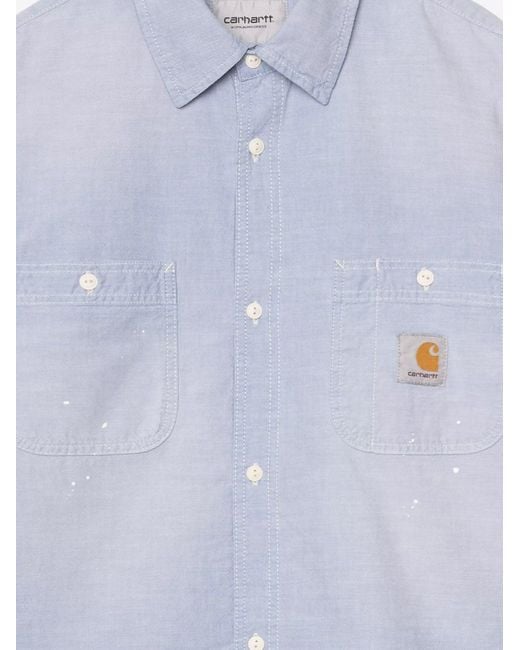 Carhartt Blue Painter Cotton Shirt for men
