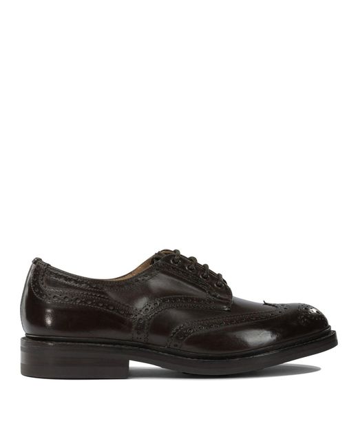 Tricker's Black Bourton Lace-Up Shoes for men