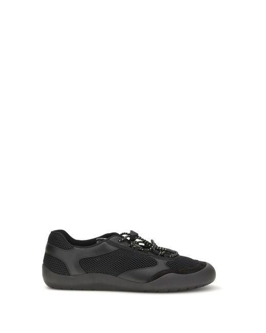 Prada Black Speedrock Sneakers for men