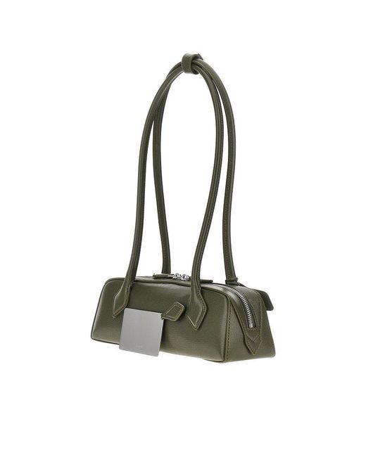 Alaïa Green Grained Leather Small 'Le Teckel' Bag