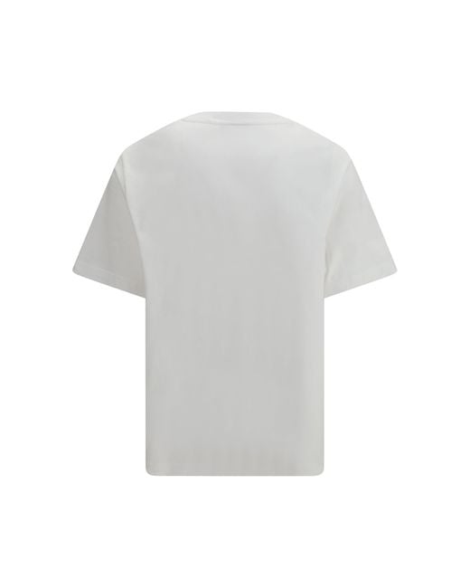 Maison Kitsuné White Cotton T-Shirt Dreaming Fox for men