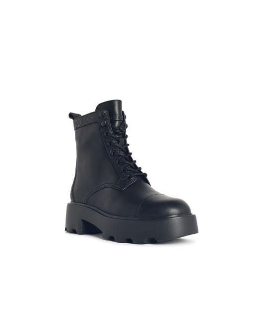 Tory Burch Blue 'T Monogram' Leather Ankle Boots