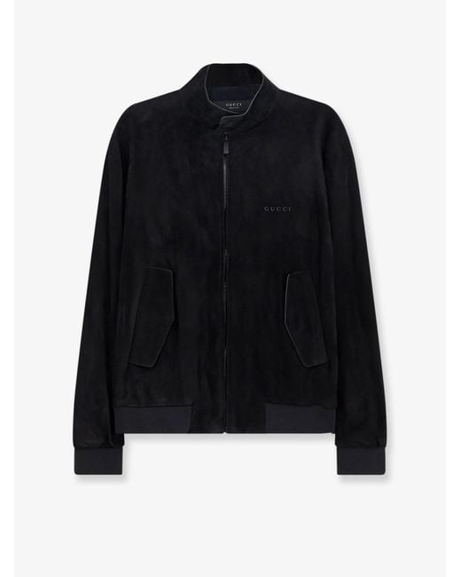 Gucci Black Suede Bomber for men