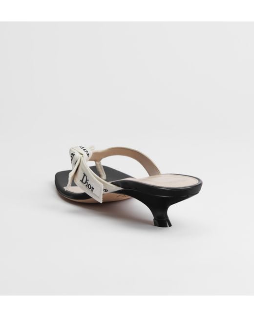 Dior White J'A 35Mm Heeled Sandals