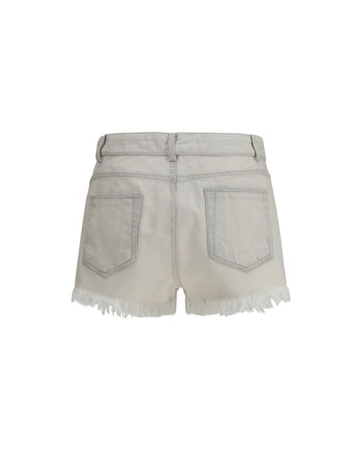 Rick Owens Gray Shorts Temple Bias Cutoffs