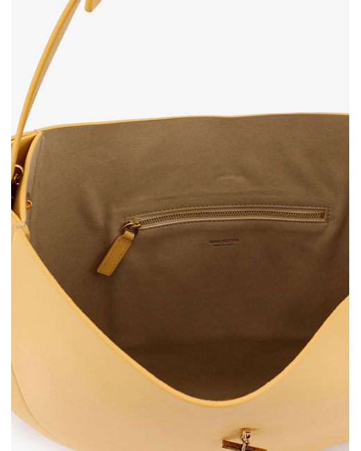 MINOBOSSI Metallic Leather Crossbody Bag