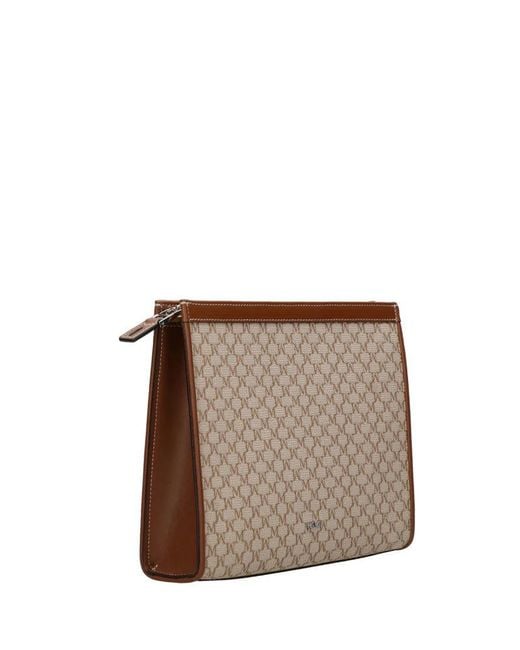 Max Mara Brown "Mm Trousse" Pouch
