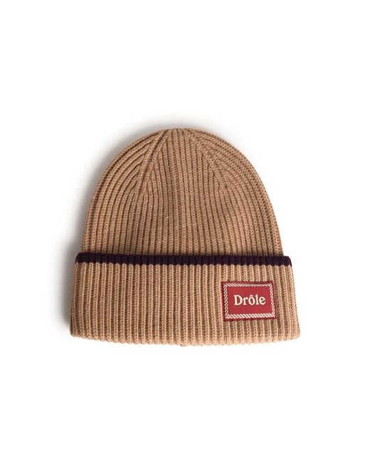 Drole de Monsieur Natural 'Le Bonnet Laine' Merino Wool Beanie for men
