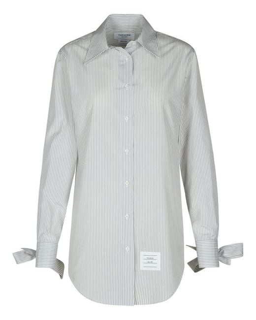Thom Browne Gray Long Shirt for men