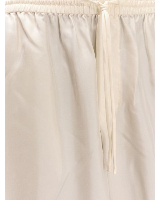 Rohe White Jogger Silk Trouser