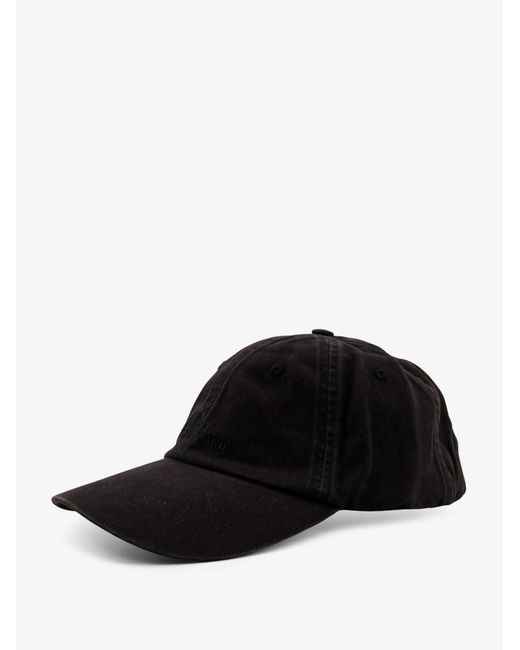 Stone Island Black Cotton Hat for men