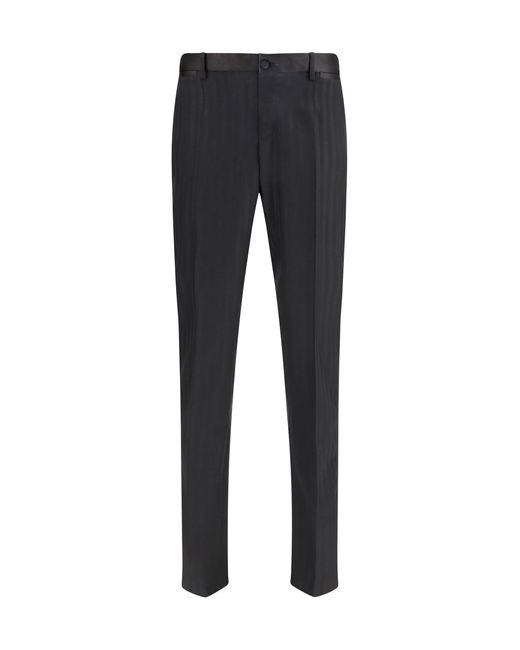 Dolce & Gabbana Blue Striped Pants for men