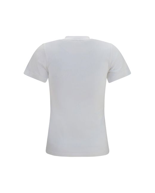 Totême  Gray V-Neck Cotton Jersey T-Shirt