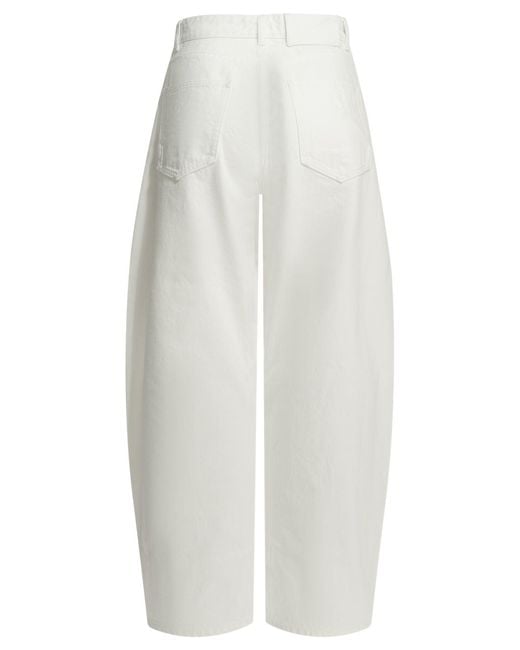 Alaïa White "Rodeo" Wide-Leg Jeans