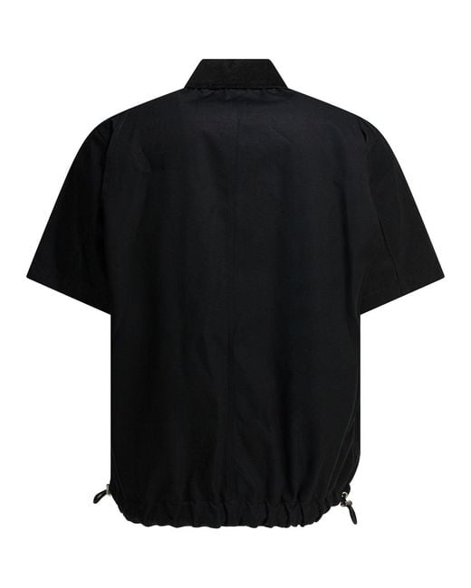 Sacai Carhartt Wip Duck Jackets And Coats Black for men