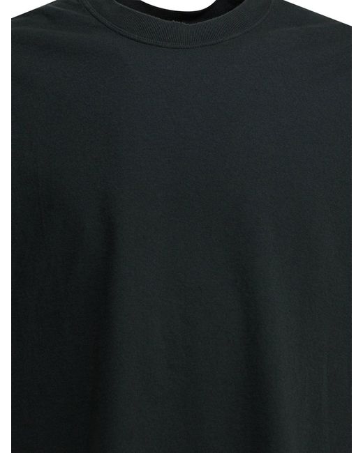 Golden Goose Deluxe Brand Black Jersey T-shirt With Reverse Logo for men
