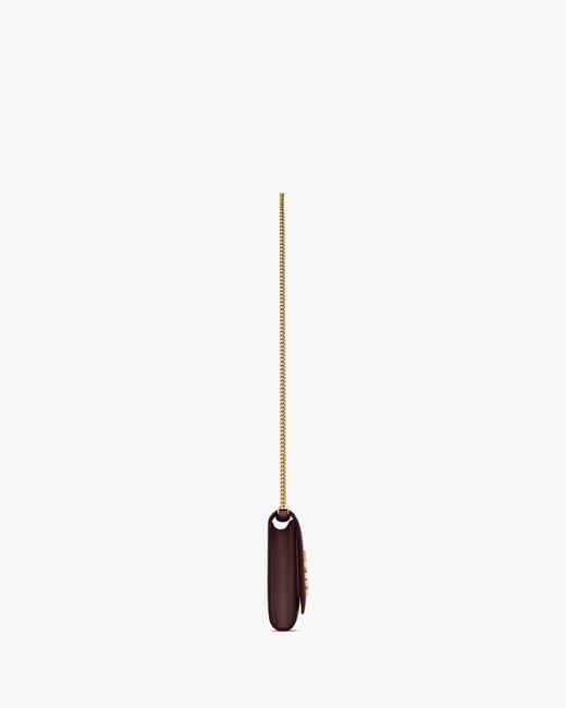 Saint Laurent Purple "Kate" Small Clutch