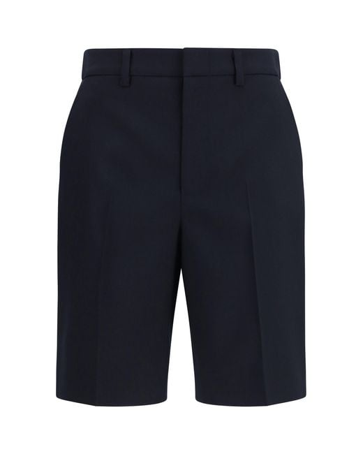 Gucci Blue Wool Shorts