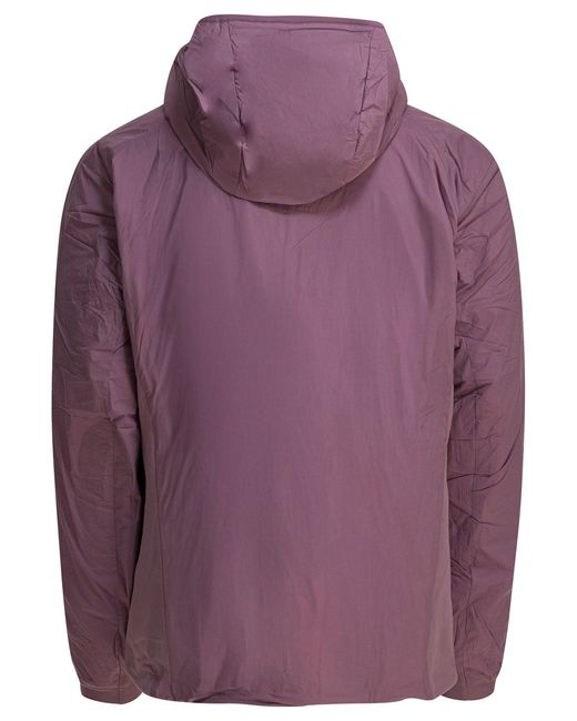 Arc'teryx Purple "Atom Hoody" Jacket for men