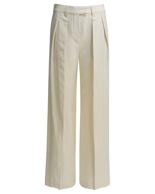 Brunello Cucinelli White Tailored Pants