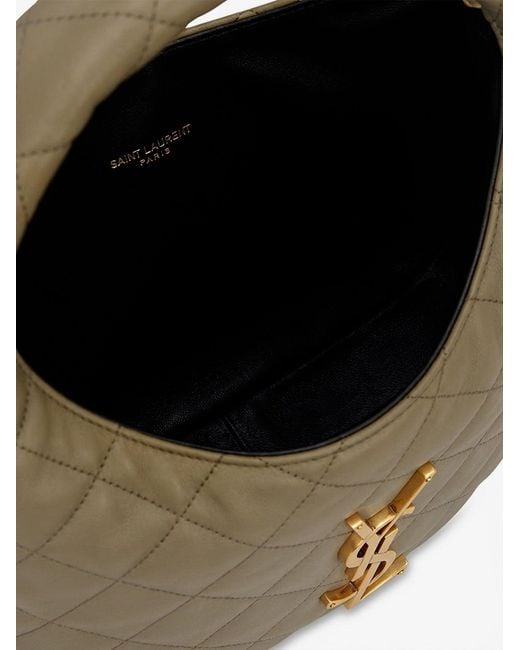 Saint Laurent Metallic Icarino Leather Handbag