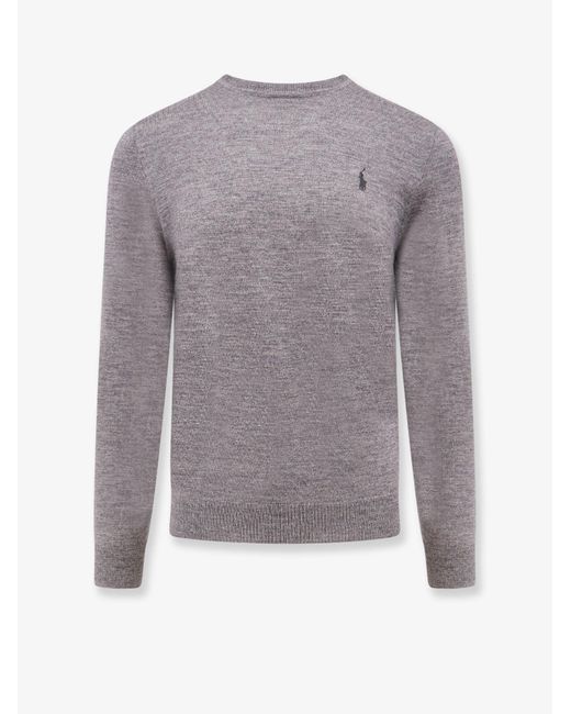 Polo Ralph Lauren Gray Wool Sweater for men