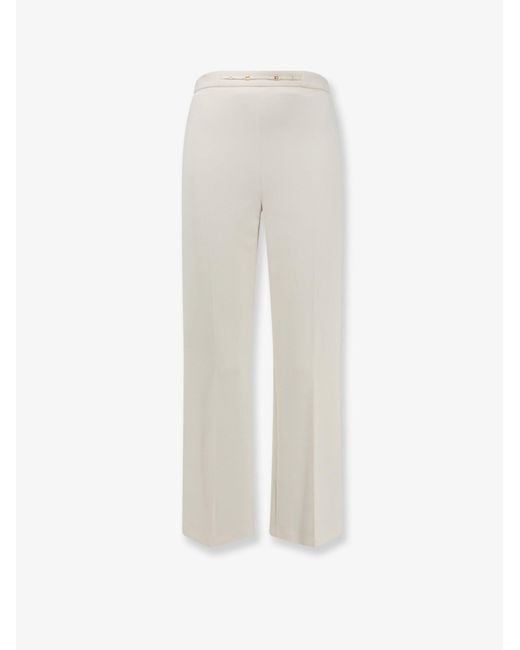 Elisabetta Franchi White Essentials Trousers