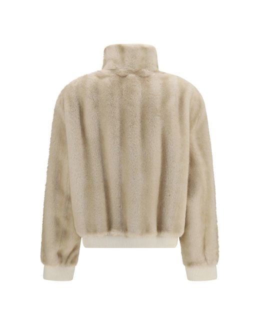 S.w.o.r.d 6.6.44 Natural Sword 6.6.Faux Fur Jacket Cream