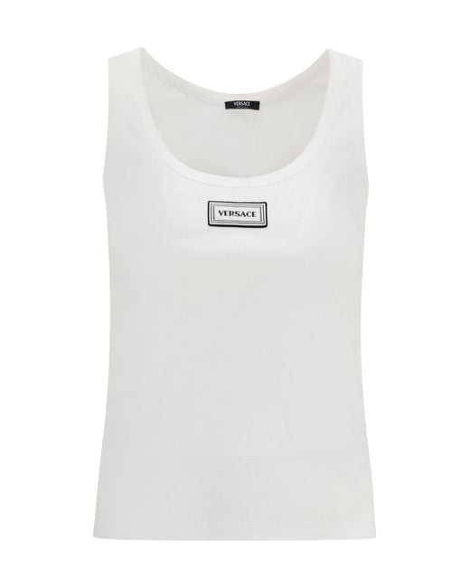 Versace White Tank Top