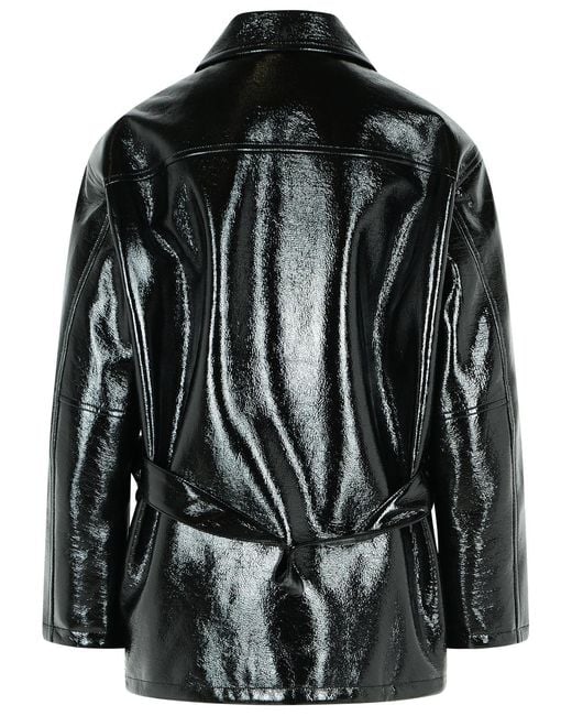 Courreges Black Vinyl' Cotton Blend Jacket