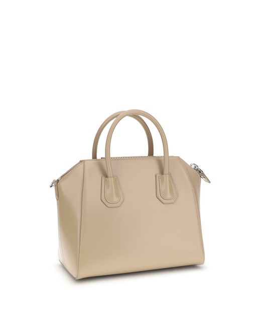 Givenchy Natural Antigona Small Leather Box Handbag