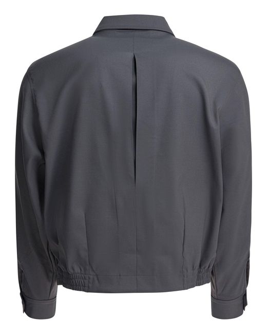 Needles Gray "Cavalry Twill" Overshirt Jacket
