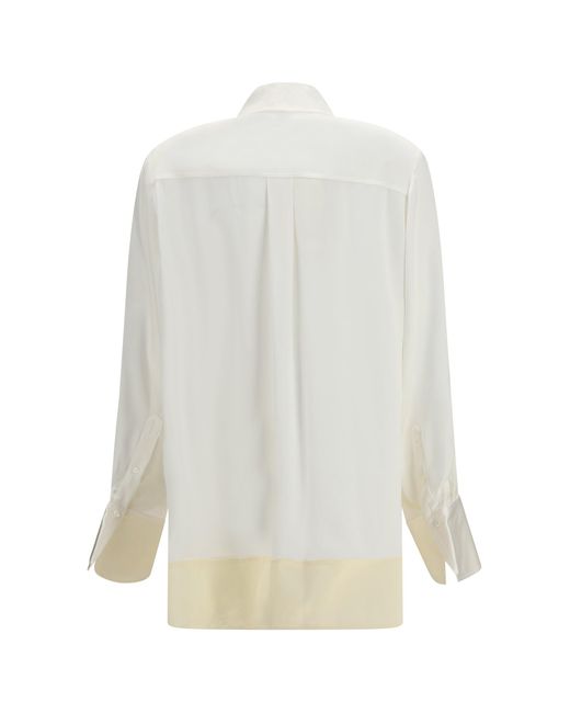 Totême White Soft Tuxedo Shirt